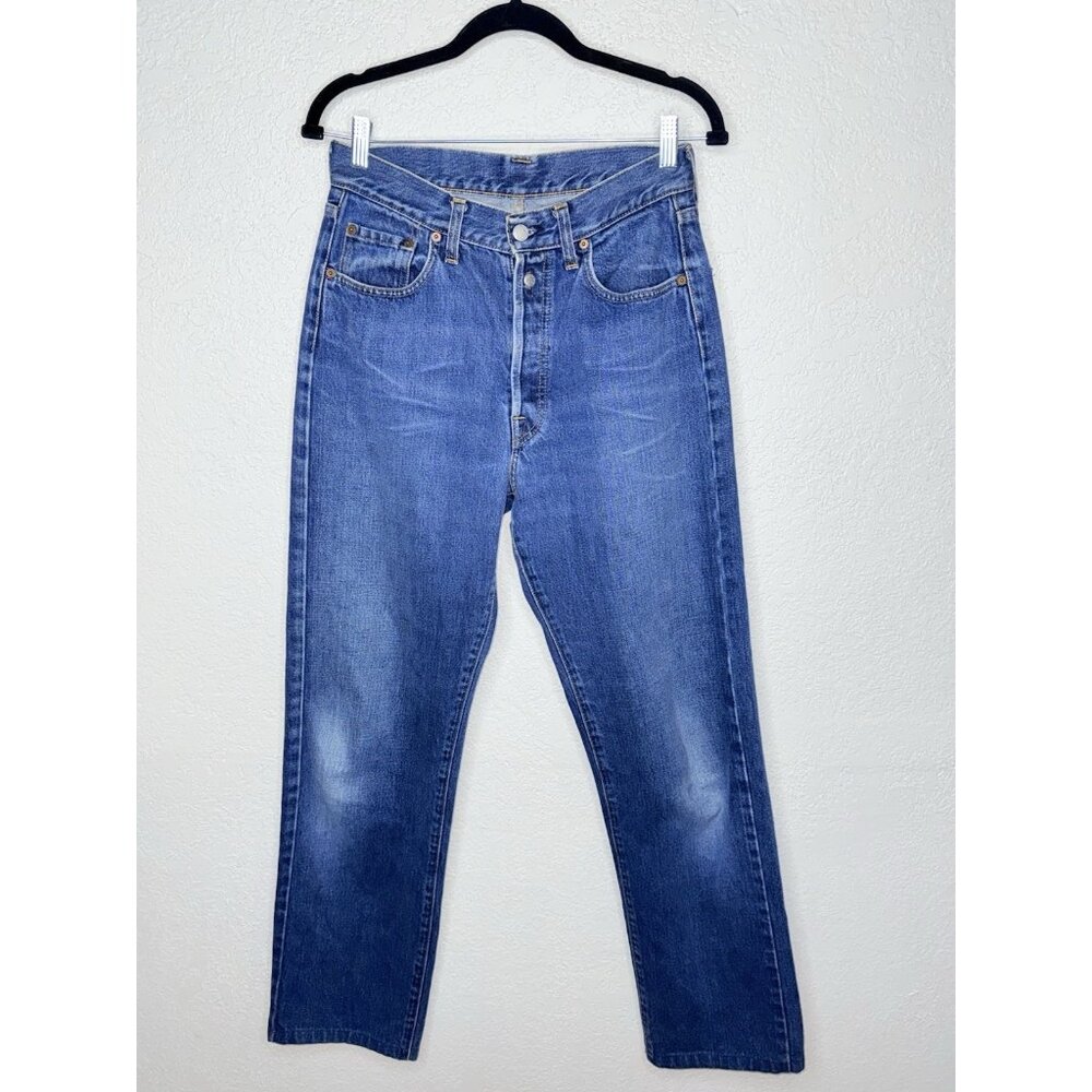 Vintage Replay Jeans ItalianRegular 30x31 Straight Fit Button Fly Mens Denim 1C - Picture 3 of 9
